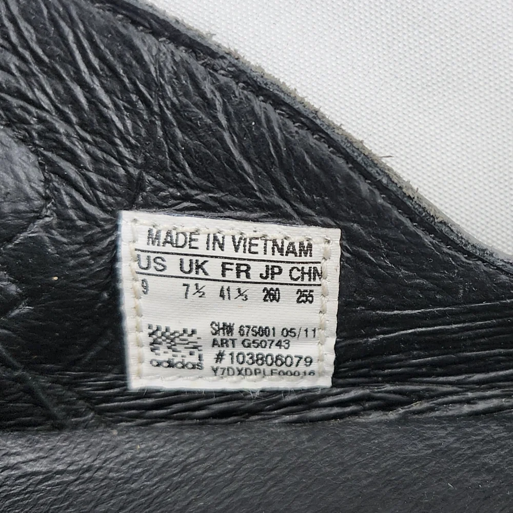 Jeremy Scott x Adidas Winged Ballet Flats Black Leather Size 9 - Picture 6 of 9